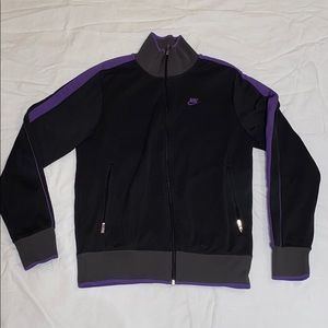 vintage purple black & gray  track jacket small